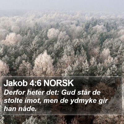Jakob 4:6 NORSK Bible Verse Image