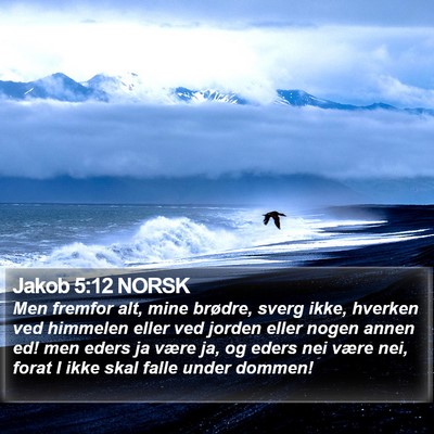 Jakob 5:12 NORSK Bible Verse Image