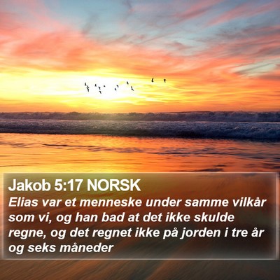 Jakob 5:17 NORSK Bible Verse Image