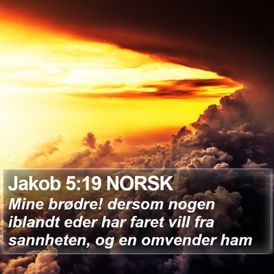 Jakob 5:19 NORSK Bible Verse Image