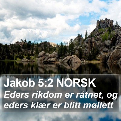 Jakob 5:2 NORSK Bible Verse Image