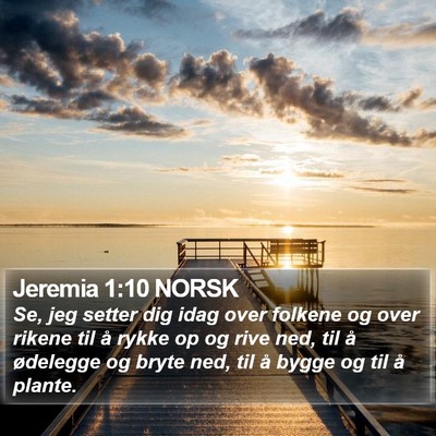 Jeremia 1:10 NORSK Bible Verse Image