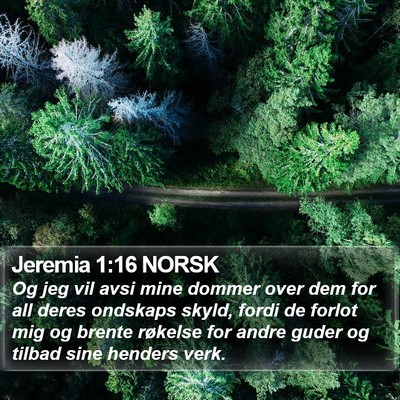 Jeremia 1:16 NORSK Bible Verse Image