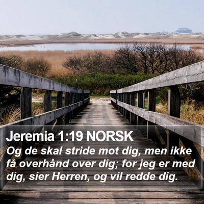 Jeremia 1:19 NORSK Bible Verse Image