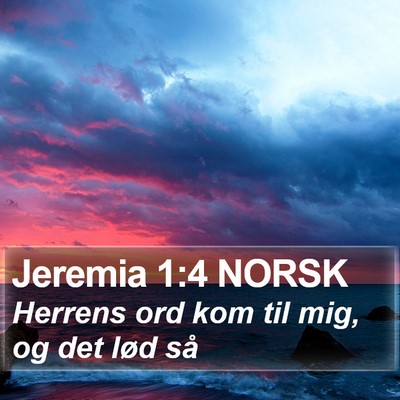 Jeremia 1:4 NORSK Bible Verse Image