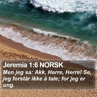 Jeremia 1:6 NORSK Bible Verse Image