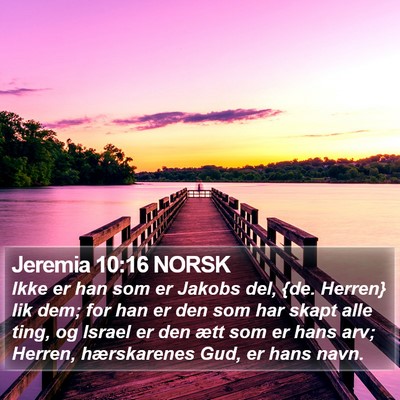 Jeremia 10:16 NORSK Bible Verse Image