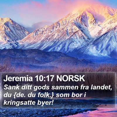 Jeremia 10:17 NORSK Bible Verse Image
