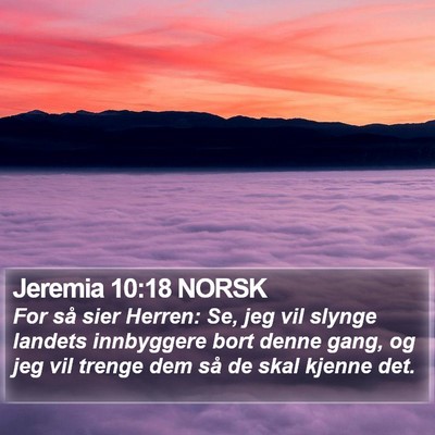 Jeremia 10:18 NORSK Bible Verse Image