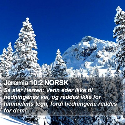 Jeremia 10:2 NORSK Bible Verse Image