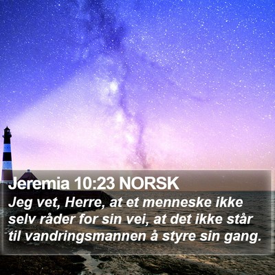 Jeremia 10:23 NORSK Bible Verse Image