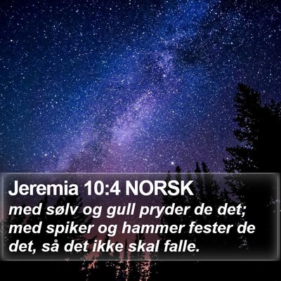Jeremia 10:4 NORSK Bible Verse Image