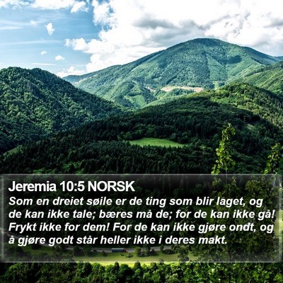 Jeremia 10:5 NORSK Bible Verse Image