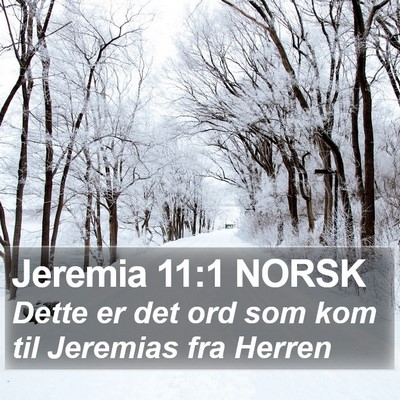 Jeremia 11:1 NORSK Bible Verse Image