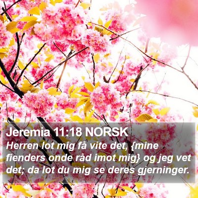 Jeremia 11:18 NORSK Bible Verse Image