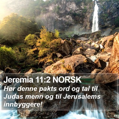 Jeremia 11:2 NORSK Bible Verse Image