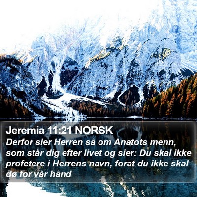 Jeremia 11:21 NORSK Bible Verse Image
