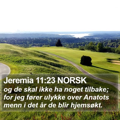 Jeremia 11:23 NORSK Bible Verse Image