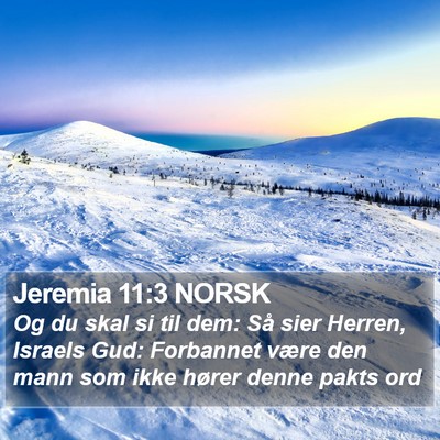 Jeremia 11:3 NORSK Bible Verse Image