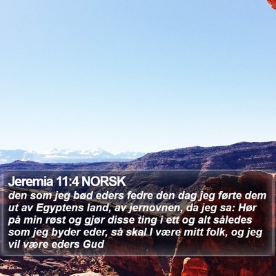 Jeremia 11:4 NORSK Bible Verse Image