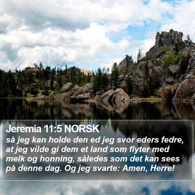 Jeremia 11:5 NORSK Bible Verse Image