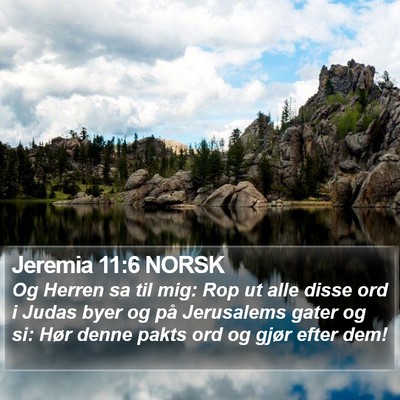Jeremia 11:6 NORSK Bible Verse Image