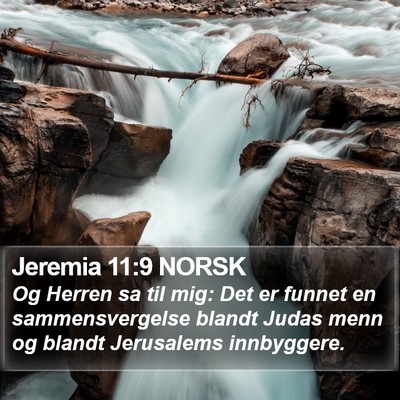 Jeremia 11:9 NORSK Bible Verse Image