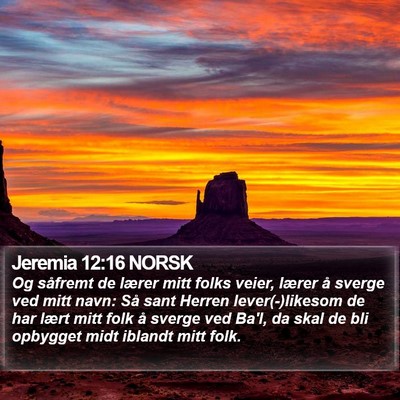 Jeremia 12:16 NORSK Bible Verse Image