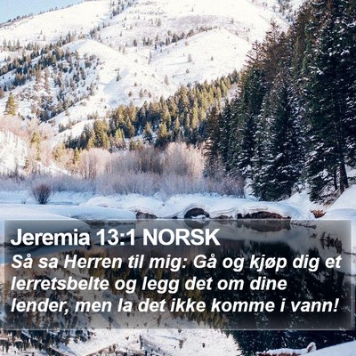 Jeremia 13:1 NORSK Bible Verse Image