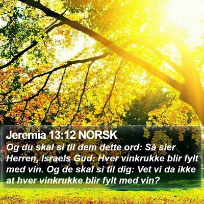 Jeremia 13:12 NORSK Bible Verse Image