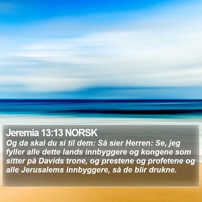 Jeremia 13:13 NORSK Bible Verse Image