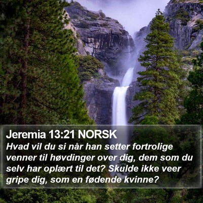 Jeremia 13:21 NORSK Bible Verse Image