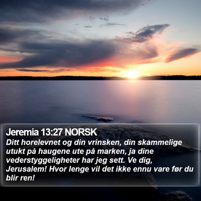 Jeremia 13:27 NORSK Bible Verse Image