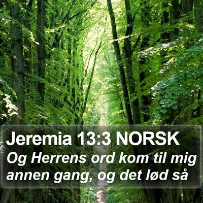 Jeremia 13:3 NORSK Bible Verse Image