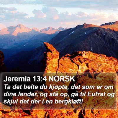 Jeremia 13:4 NORSK Bible Verse Image