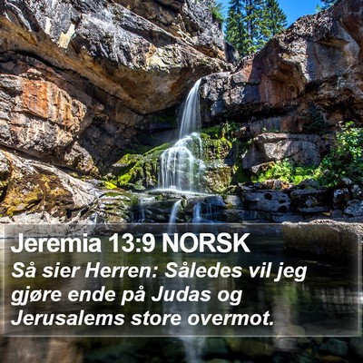 Jeremia 13:9 NORSK Bible Verse Image