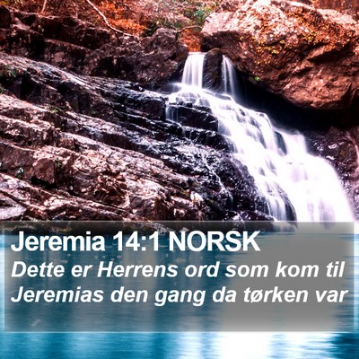 Jeremia 14:1 NORSK Bible Verse Image