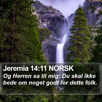 Jeremia 14:11 NORSK Bible Verse Image