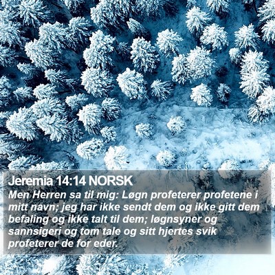 Jeremia 14:14 NORSK Bible Verse Image