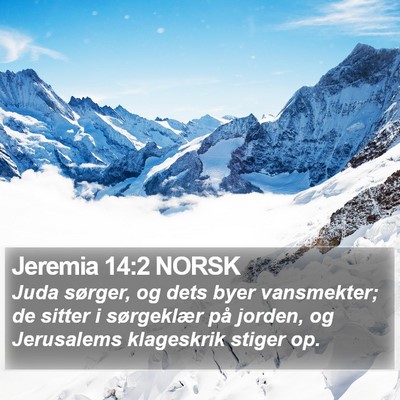 Jeremia 14:2 NORSK Bible Verse Image
