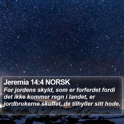 Jeremia 14:4 NORSK Bible Verse Image