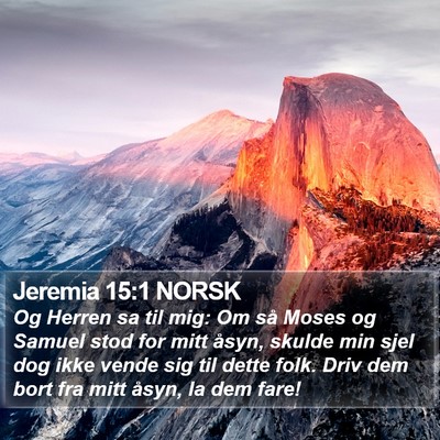 Jeremia 15:1 NORSK Bible Verse Image