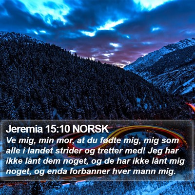 Jeremia 15:10 NORSK Bible Verse Image