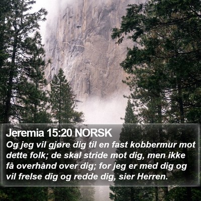 Jeremia 15:20 NORSK Bible Verse Image
