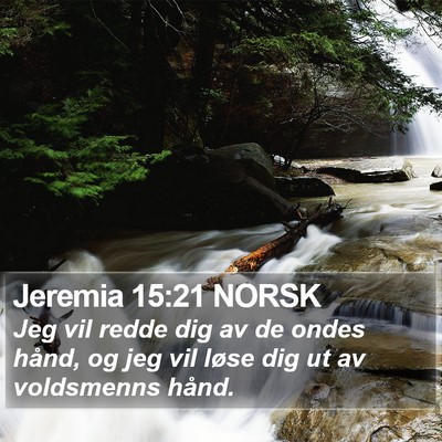 Jeremia 15:21 NORSK Bible Verse Image