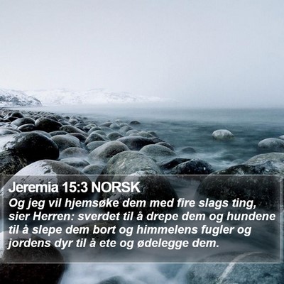 Jeremia 15:3 NORSK Bible Verse Image