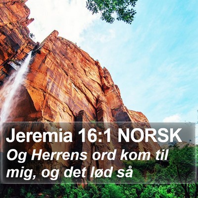 Jeremia 16:1 NORSK Bible Verse Image
