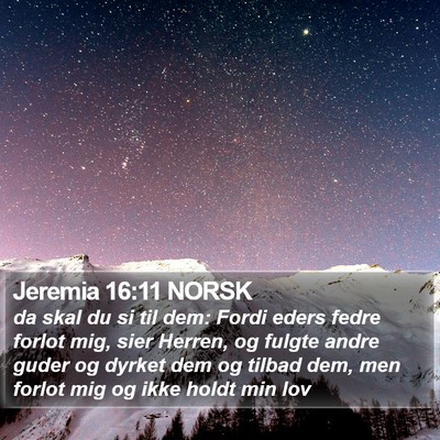 Jeremia 16:11 NORSK Bible Verse Image