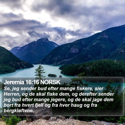 Jeremia 16:16 NORSK Bible Verse Image