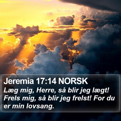 Jeremia 17:14 NORSK Bible Verse Image